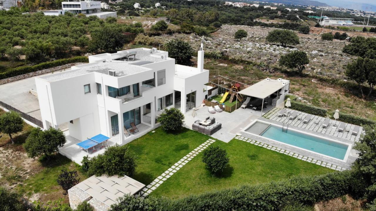 Lux Villa Mia With Heated Pool, 2Km To Beach & Childrens Area! Mikro Metochi ภายนอก รูปภาพ